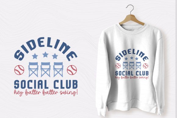 Baseball Sideline Social Club SVG Design: Elevate Your Creative Projects