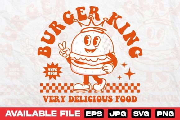 Burger King Cartoon Character Design: Vintage Charm Meets Modern Utility