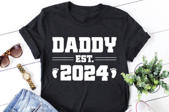 Daddy Est 2024 T-Shirt Design: A Modern Creative Asset