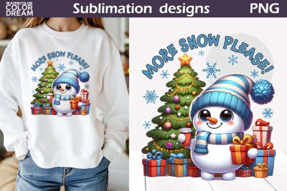 Funny Snowman Sublimation Design: Winter Charm for Your Projects