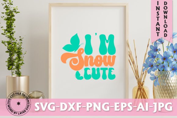 I'm Snow Cute Retro Design: A Designer's Asset Guide