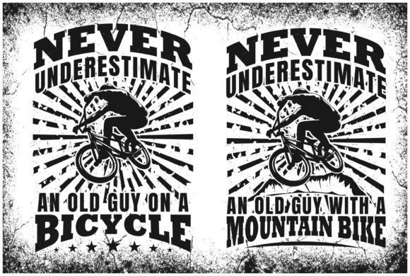 Old Man on Bicycle: A Timeless Design for Creative Projects