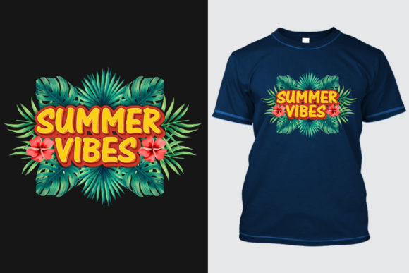 Summer T-shirt Design 21: A Vibrant Asset for Modern Graphics