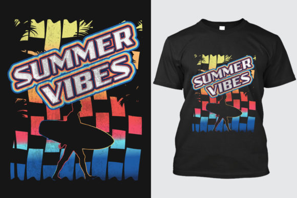 Summer T-shirt Design 4: A Vibrant Asset for Modern Creators